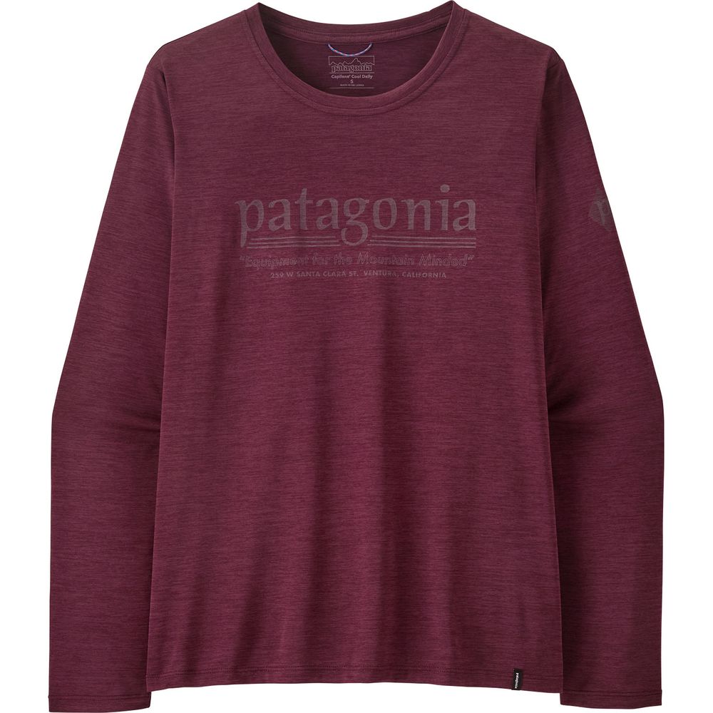 Patagonia Womens Cap Cool Daily Shirt Hut Tripper Langarmshirt Damen berry-fig / light-berry-fig-x-dye Produktbild 0