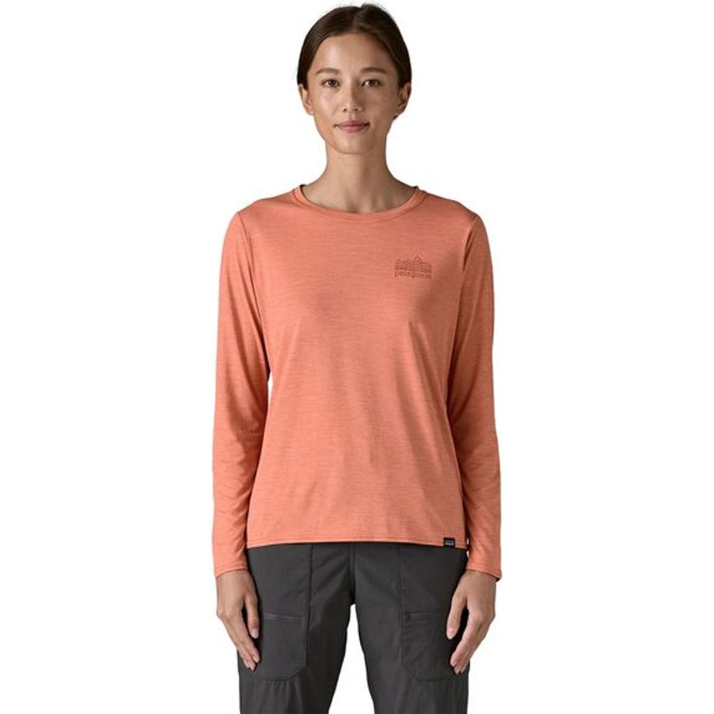 Patagonia W's L/s Cap Cool Daily Graphic Shirt strataspire: moment pink x dye Produktbild 1