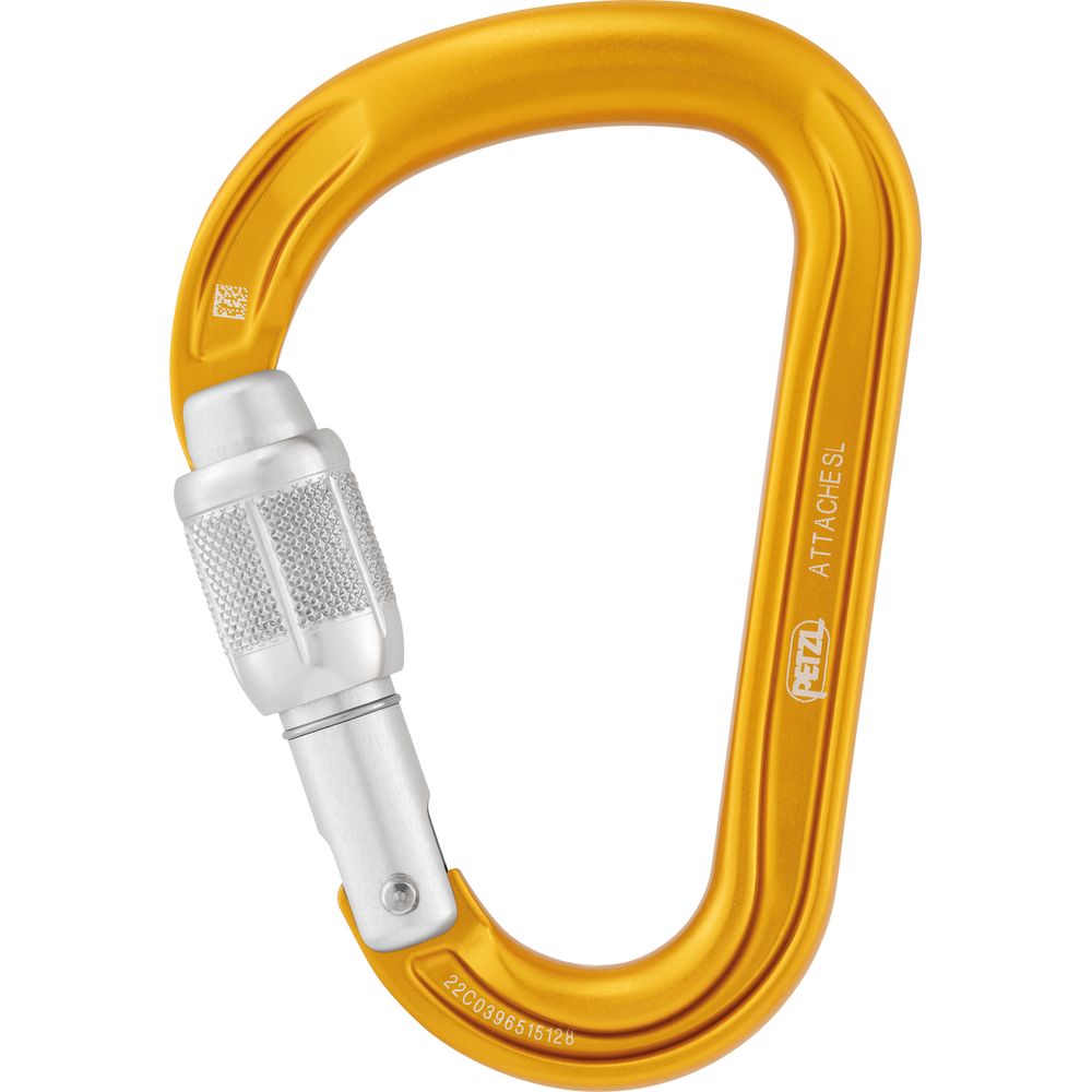 Petzl Attache Screw-lock Schraubkarabiner yellow Produktbild 0