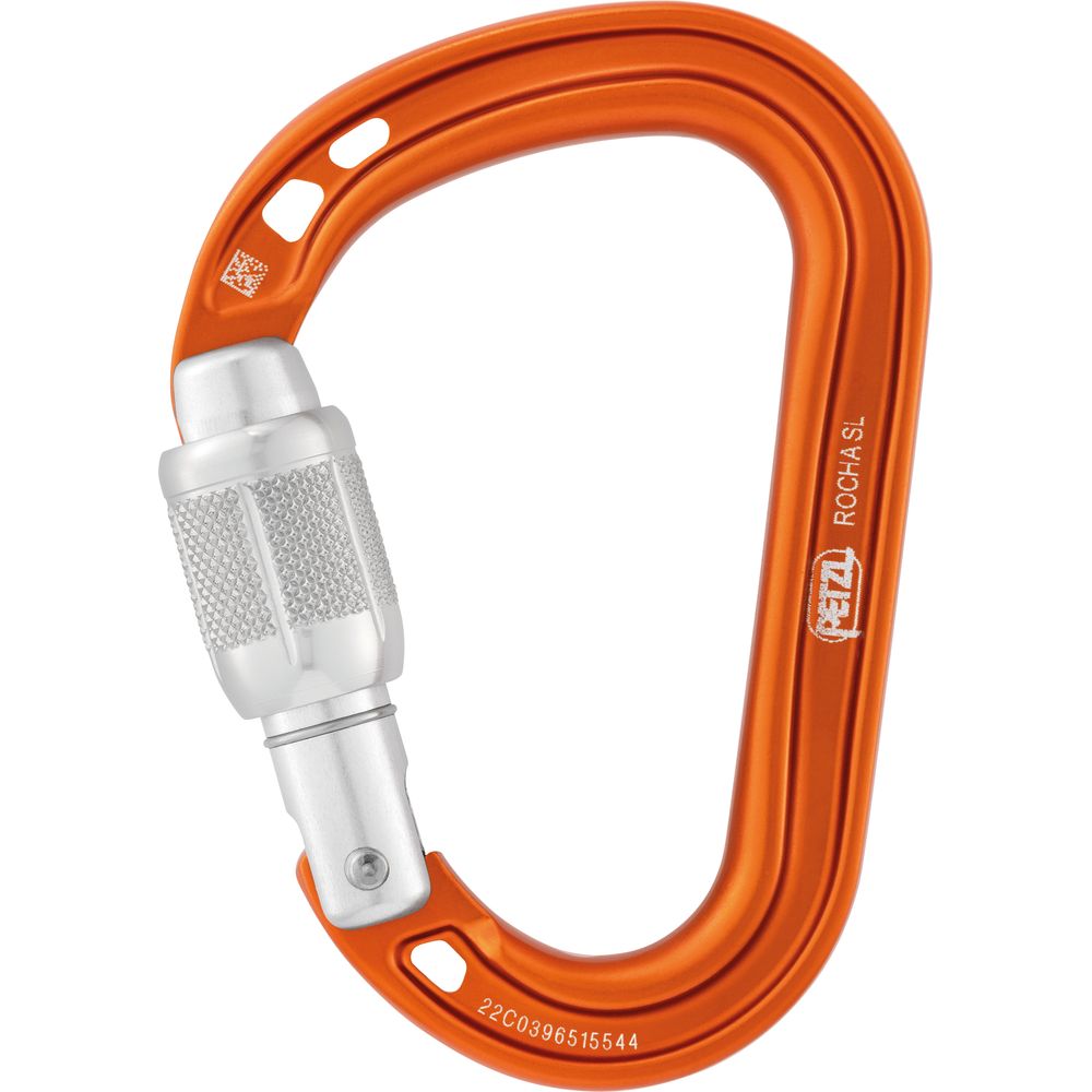 Petzl Karabiner Rocha Screw-lock Schraubkarabiner orange Produktbild 0