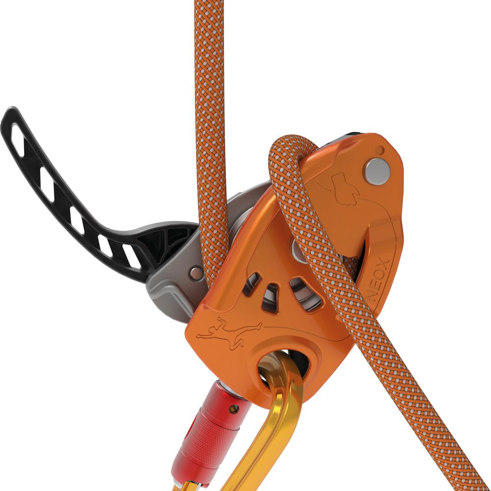 Petzl Neox Halbautomat Sicherungsgerät orange Produktbild 1