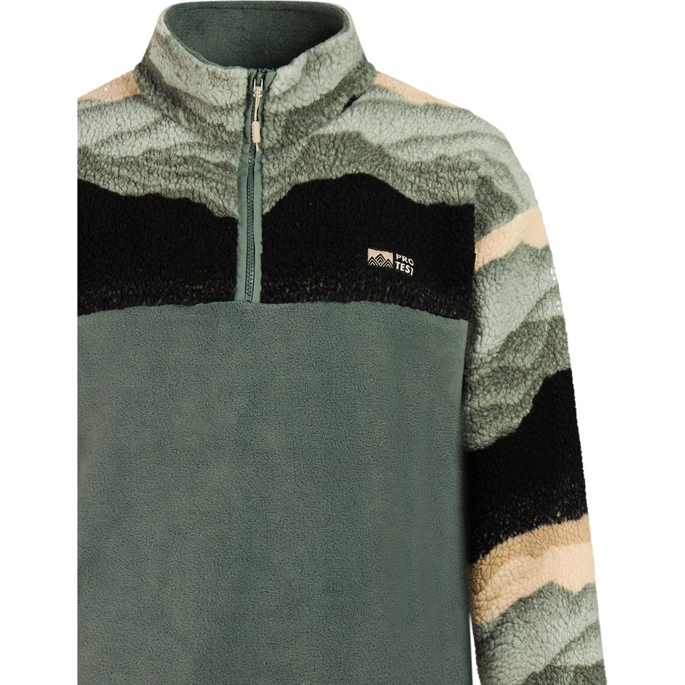 Protest Prtpublic Outdoor 1/4 Zip Top Herren Fleecepullover evergreen Produktbild 2