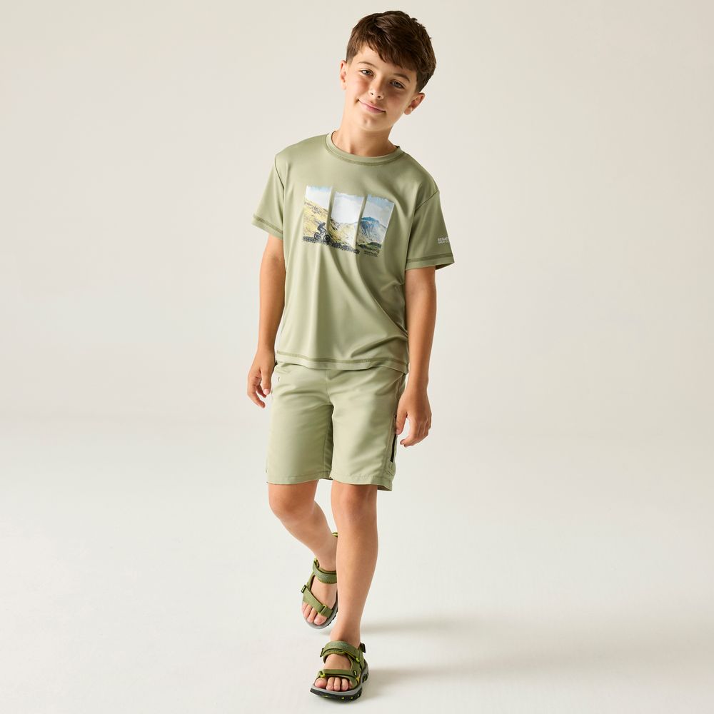 Regatta Alvarado Funktionsshirt Kinder light-sage Produktbild 5