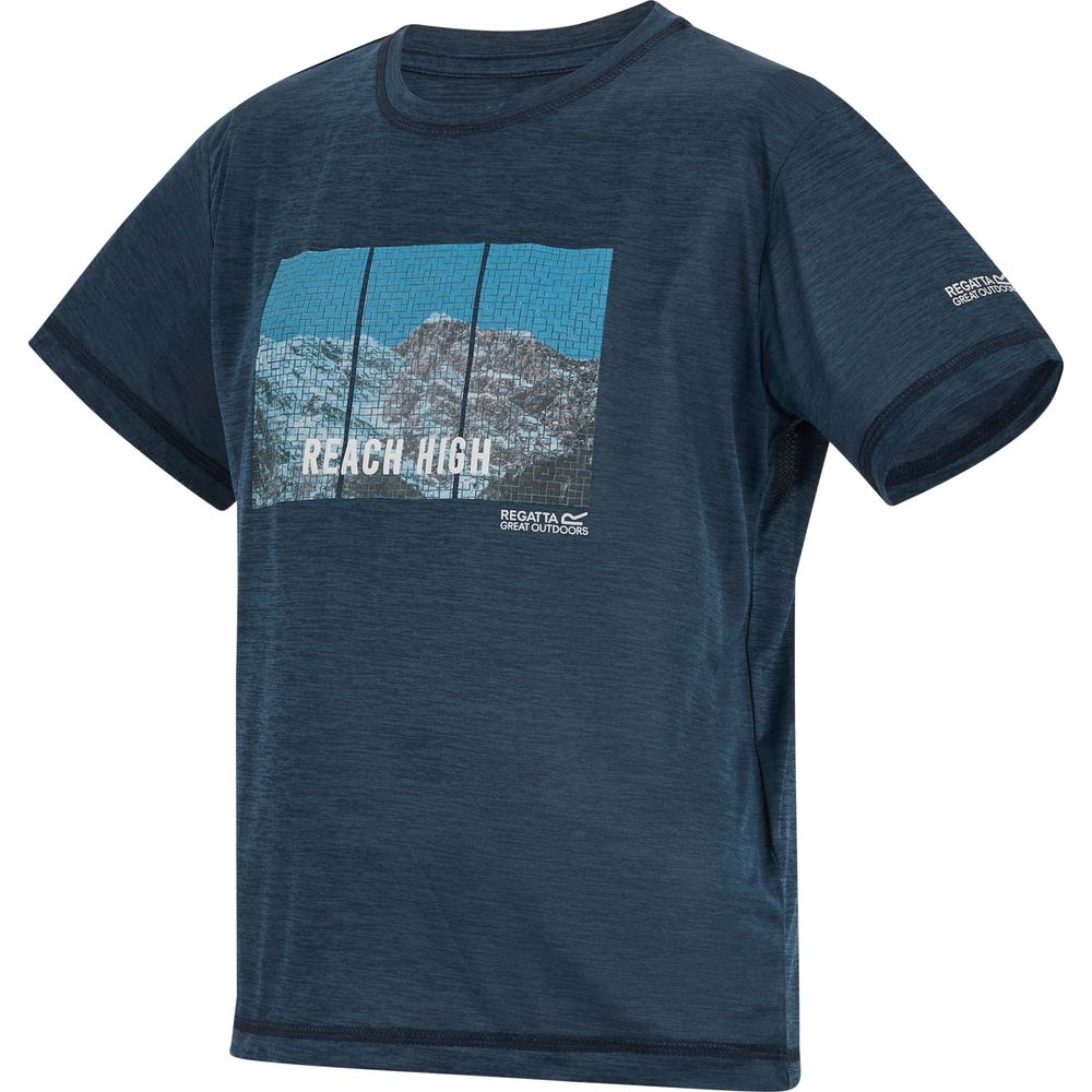 Regatta Alvarado Funktionsshirt Kinder navy-marl Produktbild 2