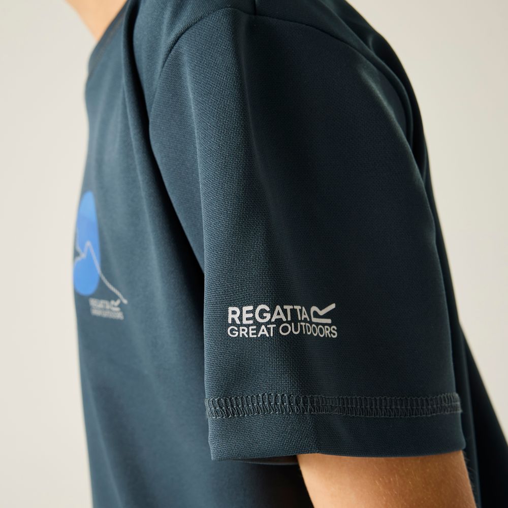 Regatta Alvarado Funktionsshirt Kinder night-sky Produktbild 7