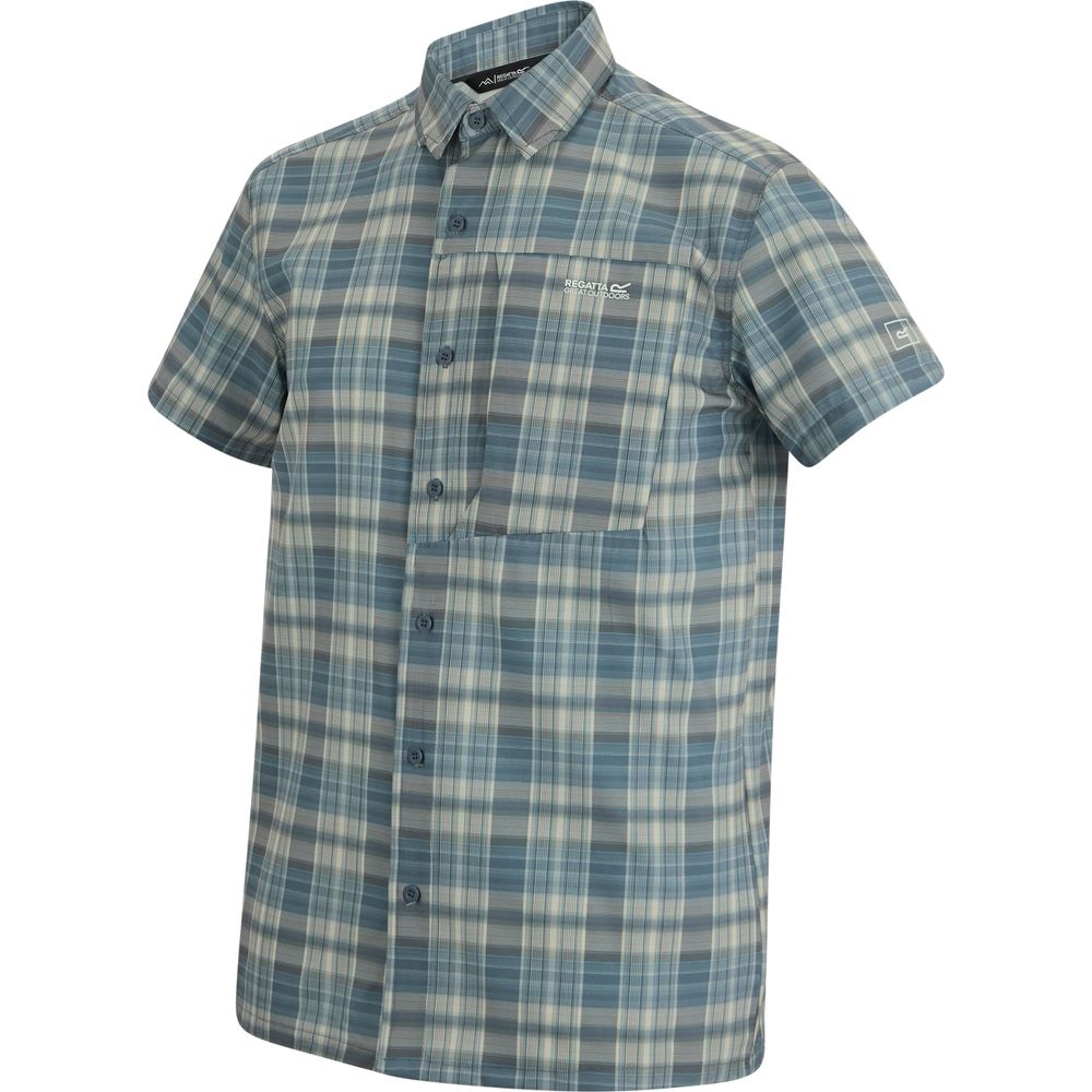 Regatta Anti Insect Travel Light Hemd Herren china-blue-check Produktbild 2