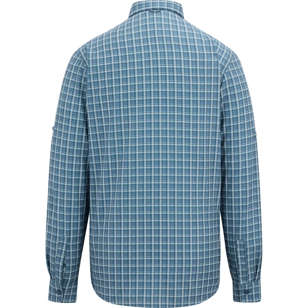 Regatta Anti Insect Travel Light L/S Shirt Herren china-blue check Produktbild 1