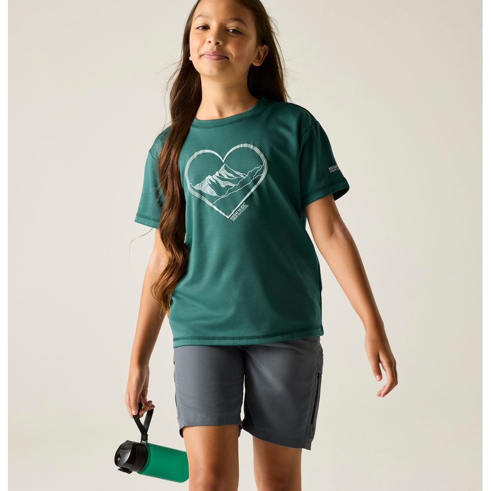 Regatta Aria Funktionsshirt Kinder mediterranea Produktbild 3