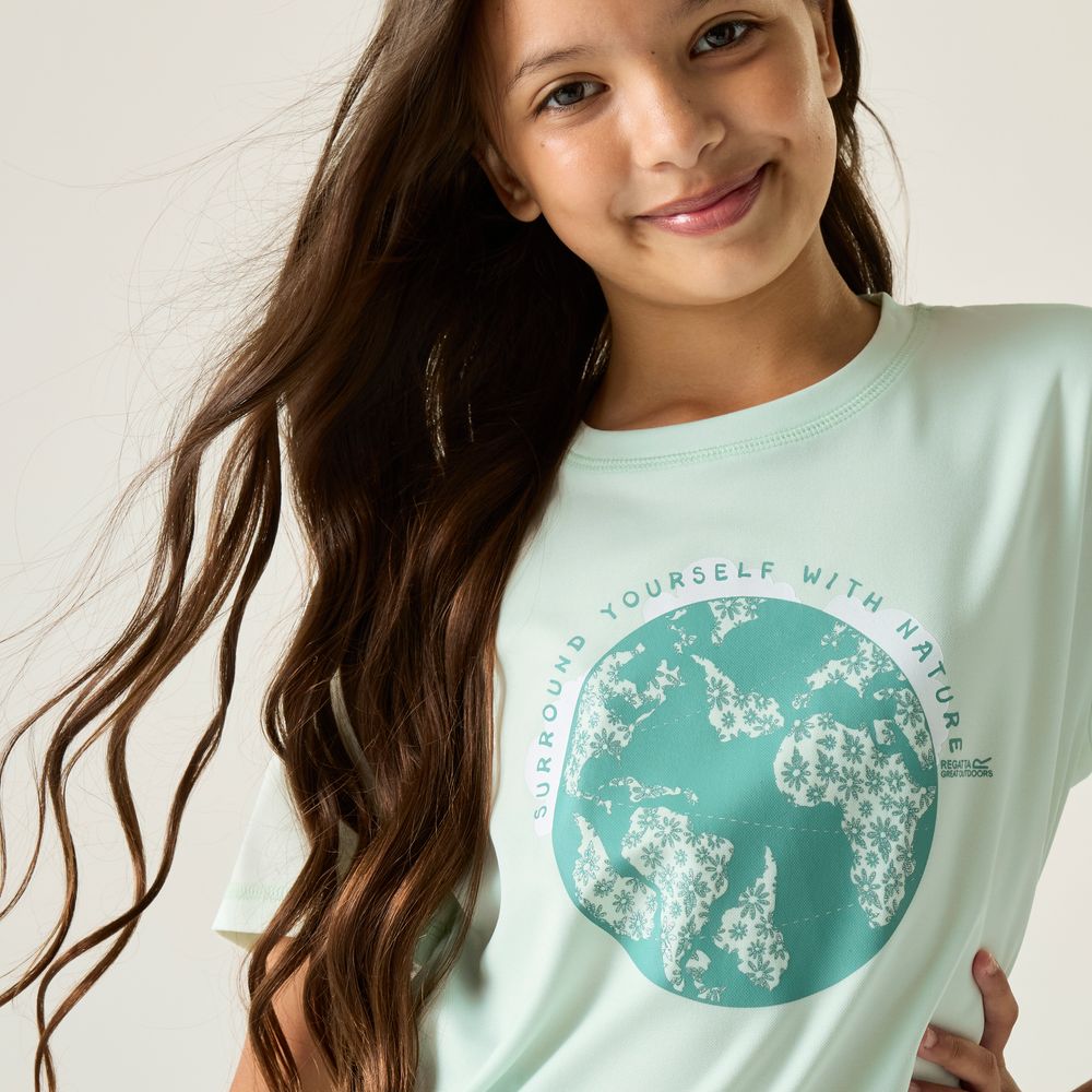 Regatta Aria Funktionsshirt Kinder oceanmist Produktbild 6