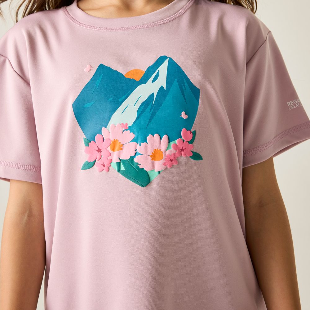 Regatta Aria Funktionsshirt Kinder powderlilac Produktbild 6