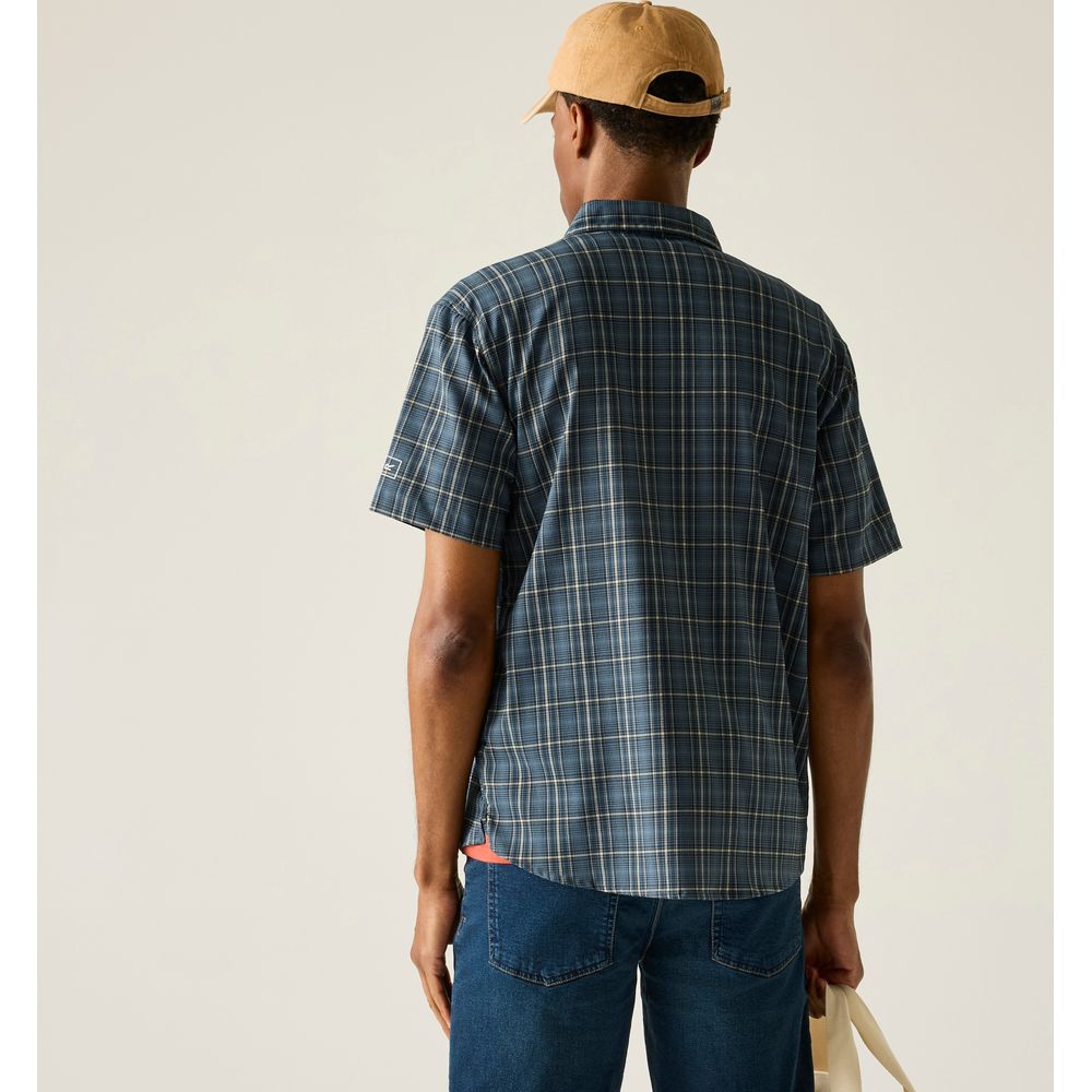 Regatta Begarno T-Shirt Herren china-blue check Produktbild 4