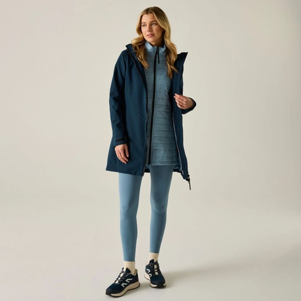 Regatta Denbury Damen 3-in-1-Jacke navy/dusky blue Produktbild 5