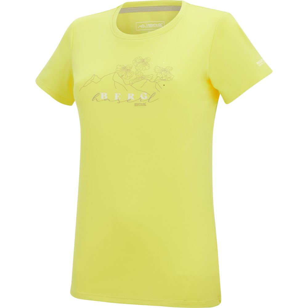 Regatta Fingal Slogan Funktionsshirt Damen canary-yellow Produktbild 2