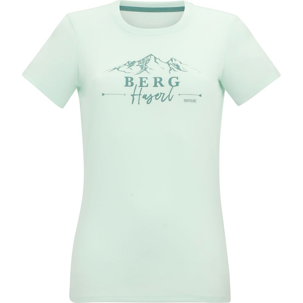 Regatta Fingal Slogan Funktionsshirt Damen oceanmist Produktbild 0