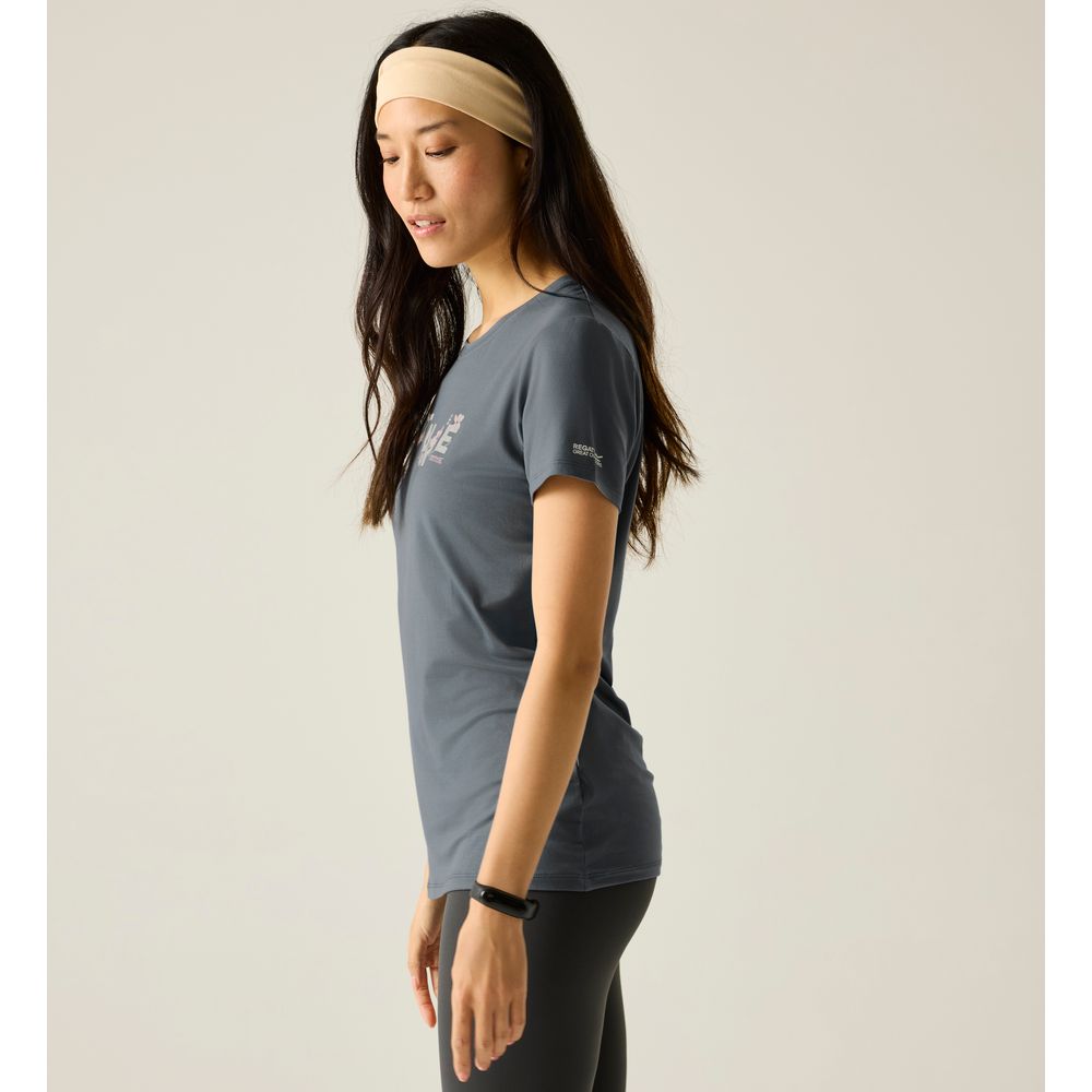 Regatta Fingal Stretch Funktionsshirt Damen dark-storm Produktbild 3