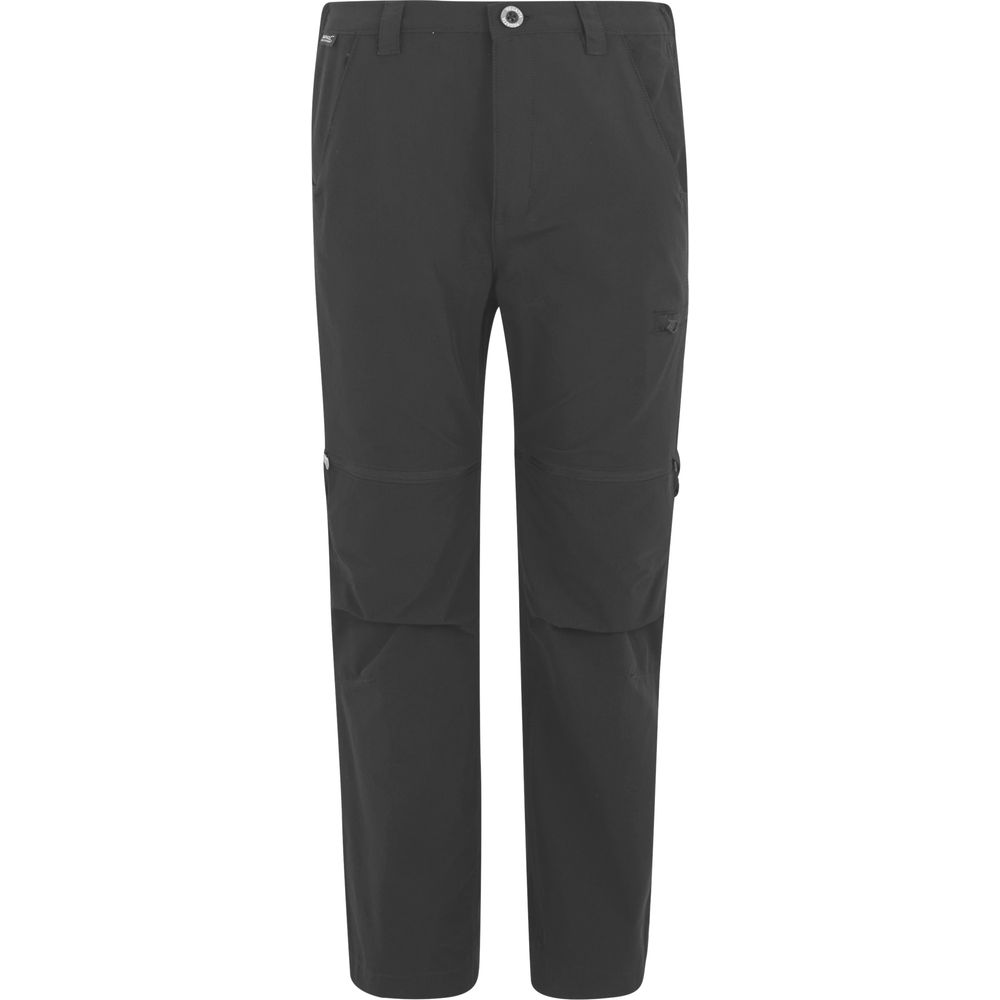 Regatta Highton Stretch Zip Off Walking Kinder Outdoorhose dark grey Produktbild 0