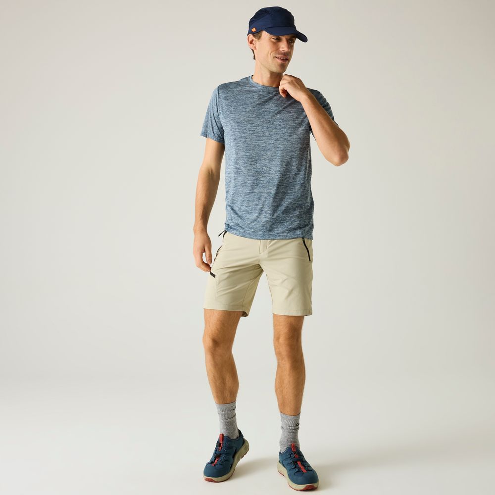 Regatta Men's Fingal Edition Marl T-Shirt Funktionsshirt Herren china-blue Produktbild 5