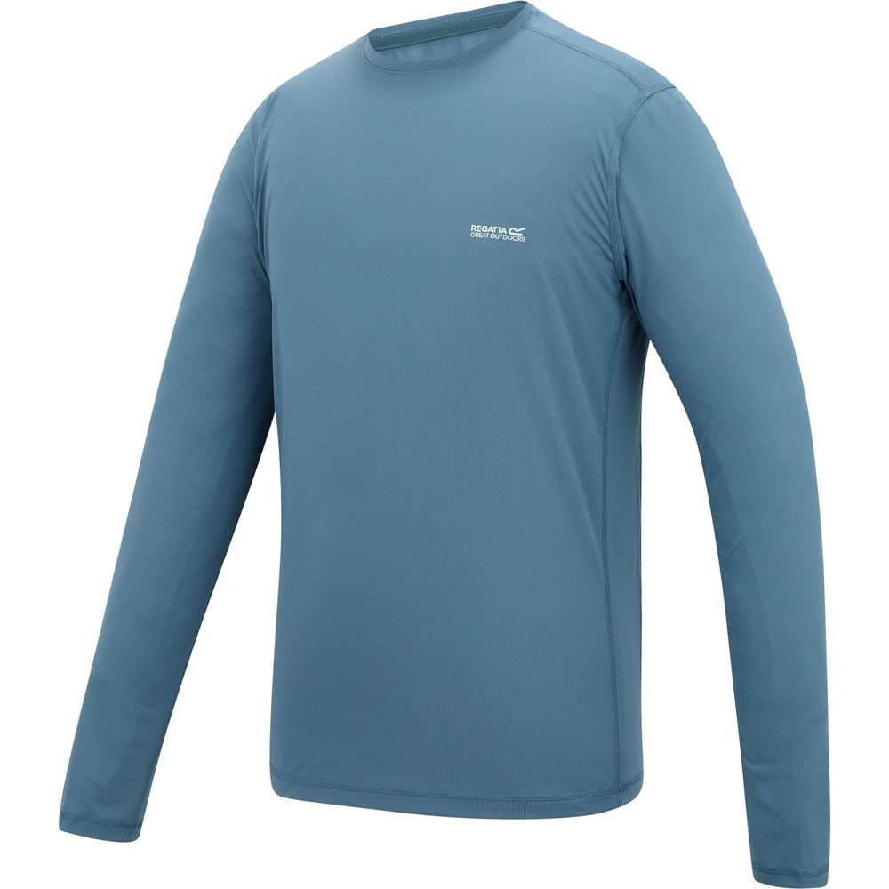 Regatta Mindo Anti Insect Langarmshirt Herren china-blue Produktbild 2