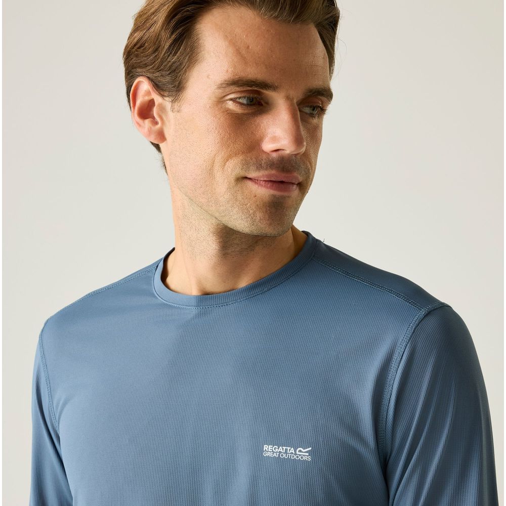 Regatta Mindo Anti Insect Langarmshirt Herren china-blue Produktbild 6