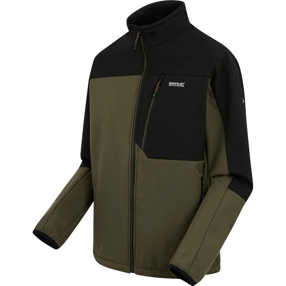 Regatta Moutdale Herren Softshelljacke olivengt blk Produktbild 2