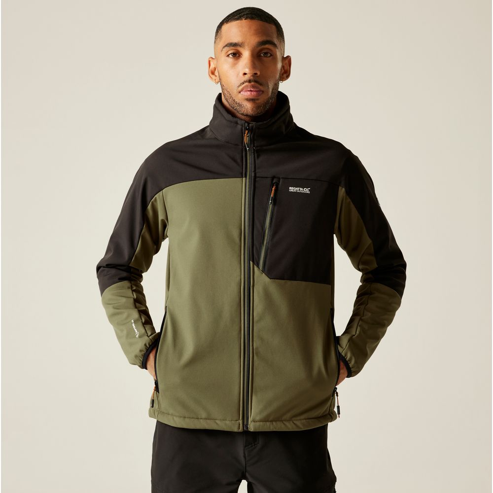 Regatta Moutdale Herren Softshelljacke olivengt blk Produktbild 3