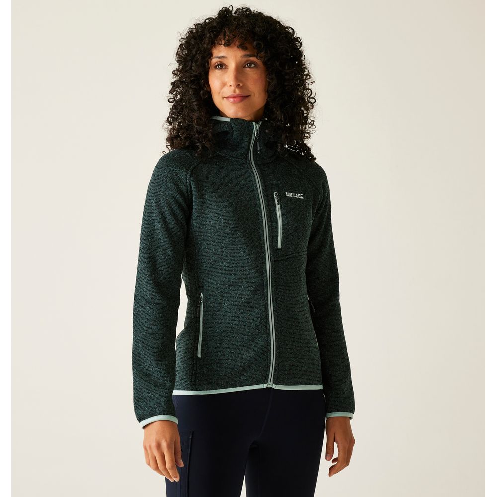 Regatta Newhill Damen Kaupzen-Fleecejacke spruce green Produktbild 3