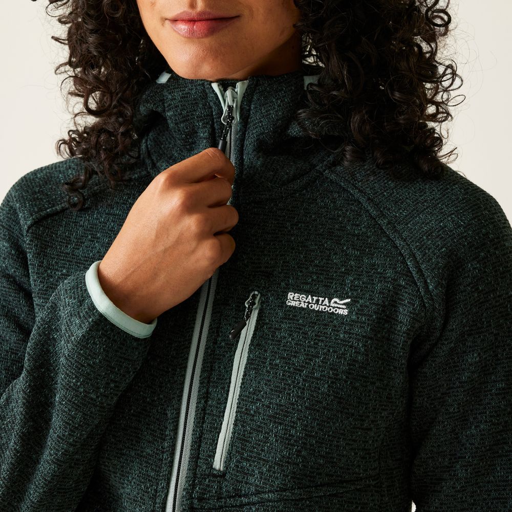 Regatta Newhill Damen Kaupzen-Fleecejacke spruce green Produktbild 6