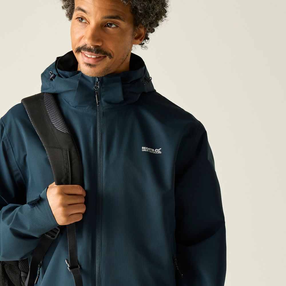 Regatta Oakhowe Regenjacke Herren night-sky Produktbild 3