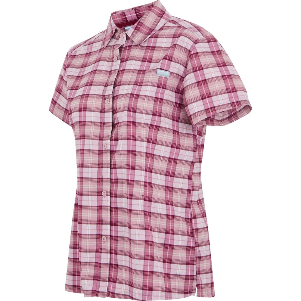 Regatta Womens Begarno Damen Kurzarmhemd lilas beaujol Produktbild 2