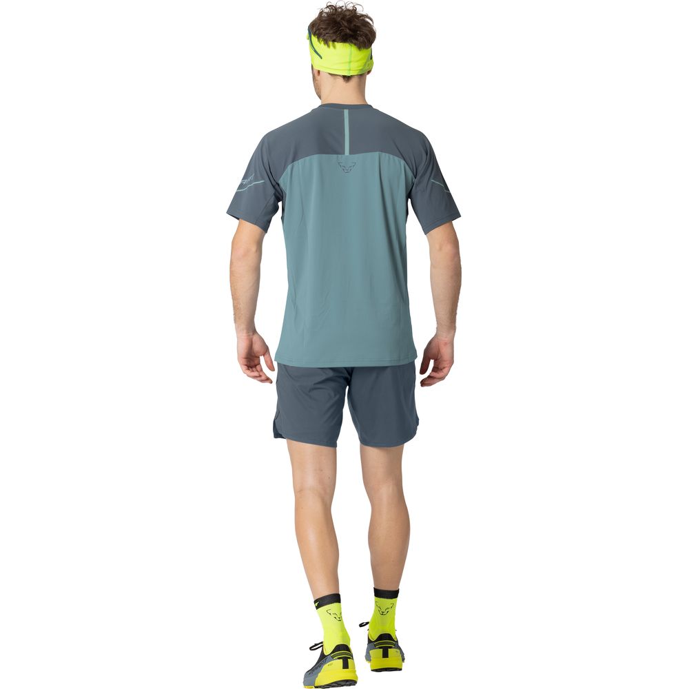 Salewa Alpine Pro M S/s Tee Herren Funktionsshirt smoke blue Produktbild 2