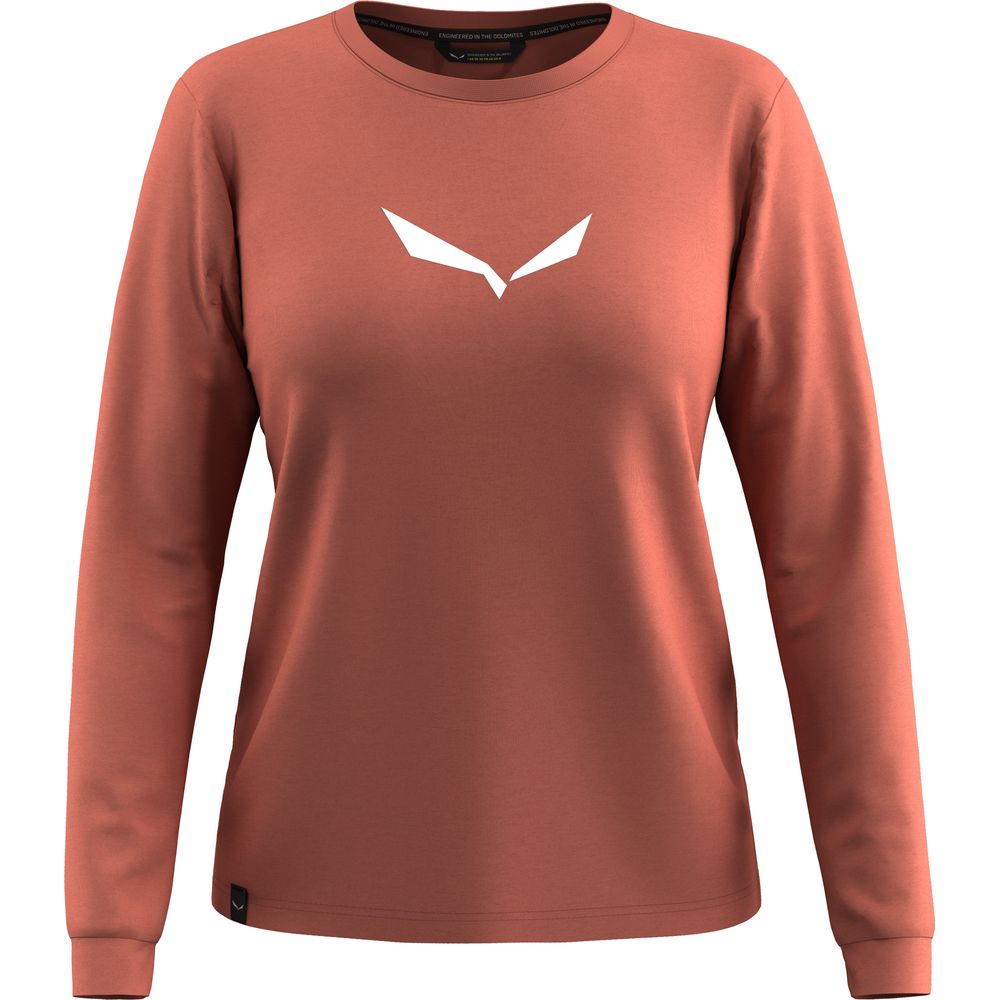 Salewa Eagle Solidlogo Dry Damen Longsleeve etruscan red Produktbild 0