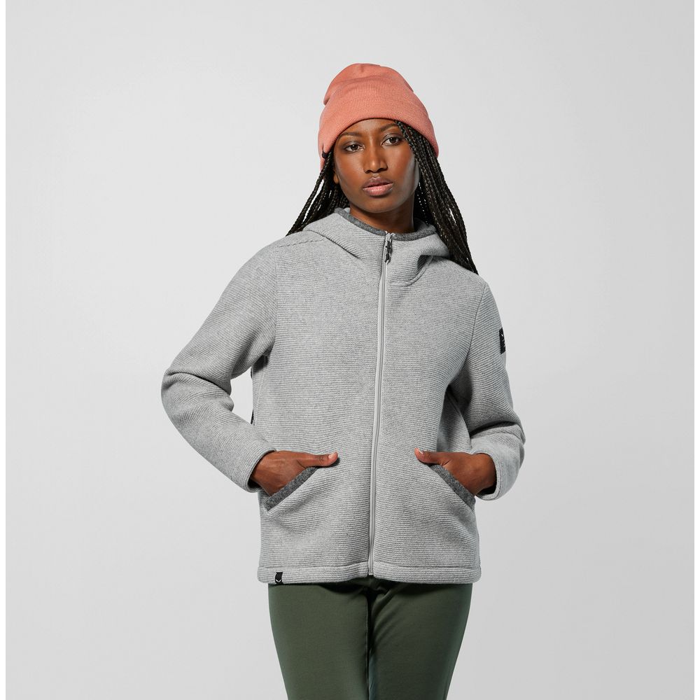 Salewa Fanes Sarner Damen Wolljacke silver melange Produktbild 2