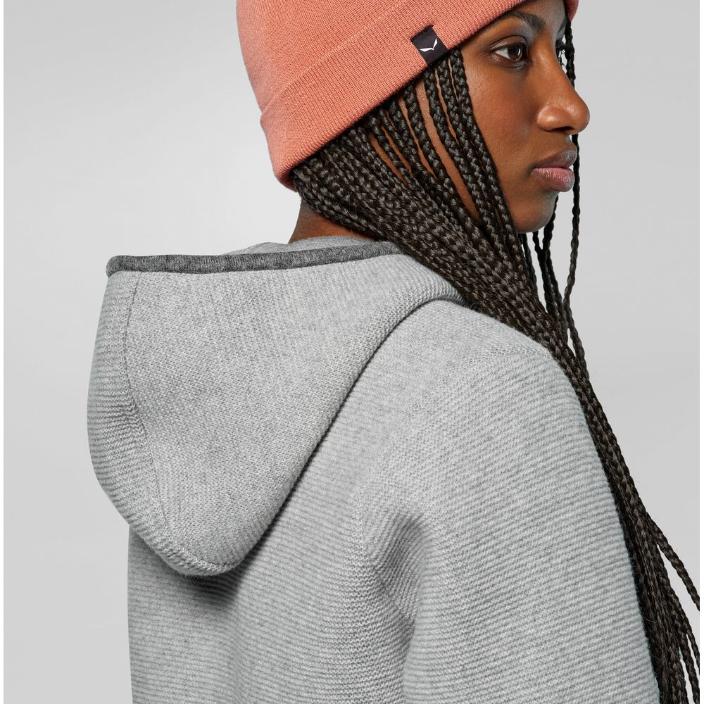 Salewa Fanes Sarner Damen Wolljacke silver melange Produktbild 8