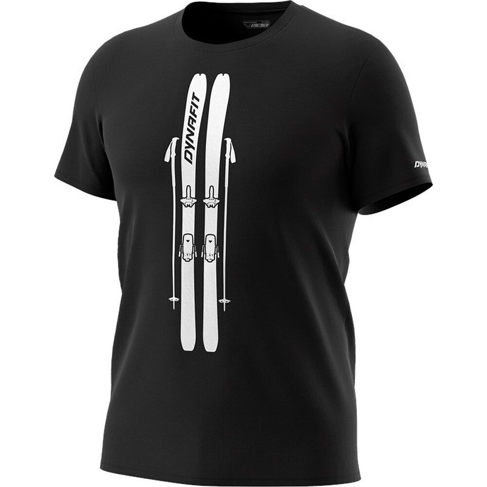 Salewa Graphic CO Herren T-Shirt blackout skis Produktbild 0