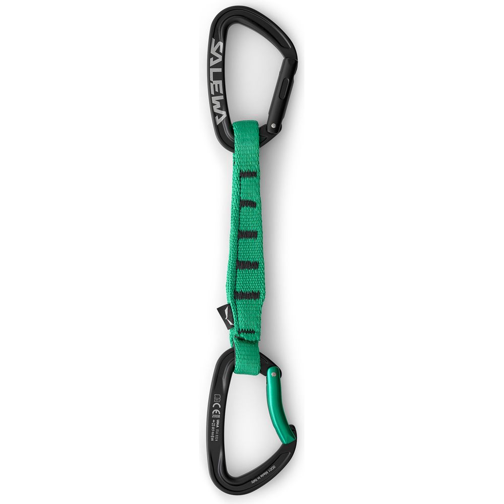 Salewa Ortles Str/bnt 170 QD black irish green Expresskarabiner Produktbild 0