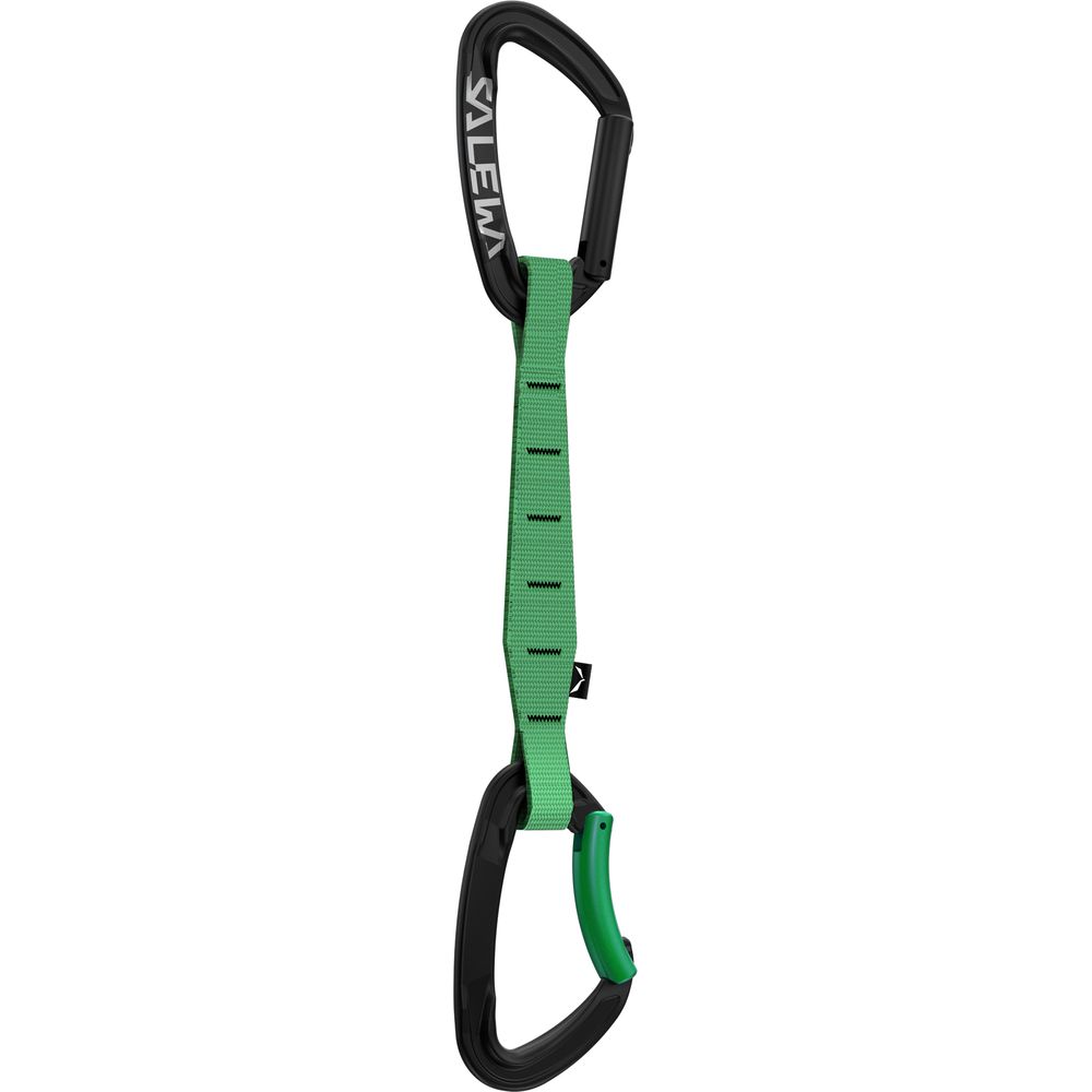 Salewa Ortles Str/bnt 170 QD black irish green Expresskarabiner Produktbild 1