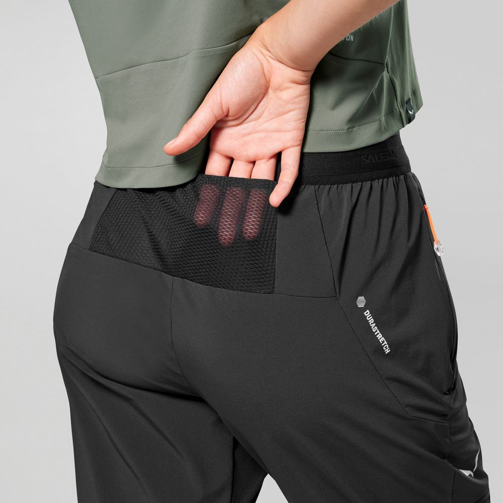 Salewa Pedroc 3 DST 2in1 Damen Softshellhose black-out Produktbild 4