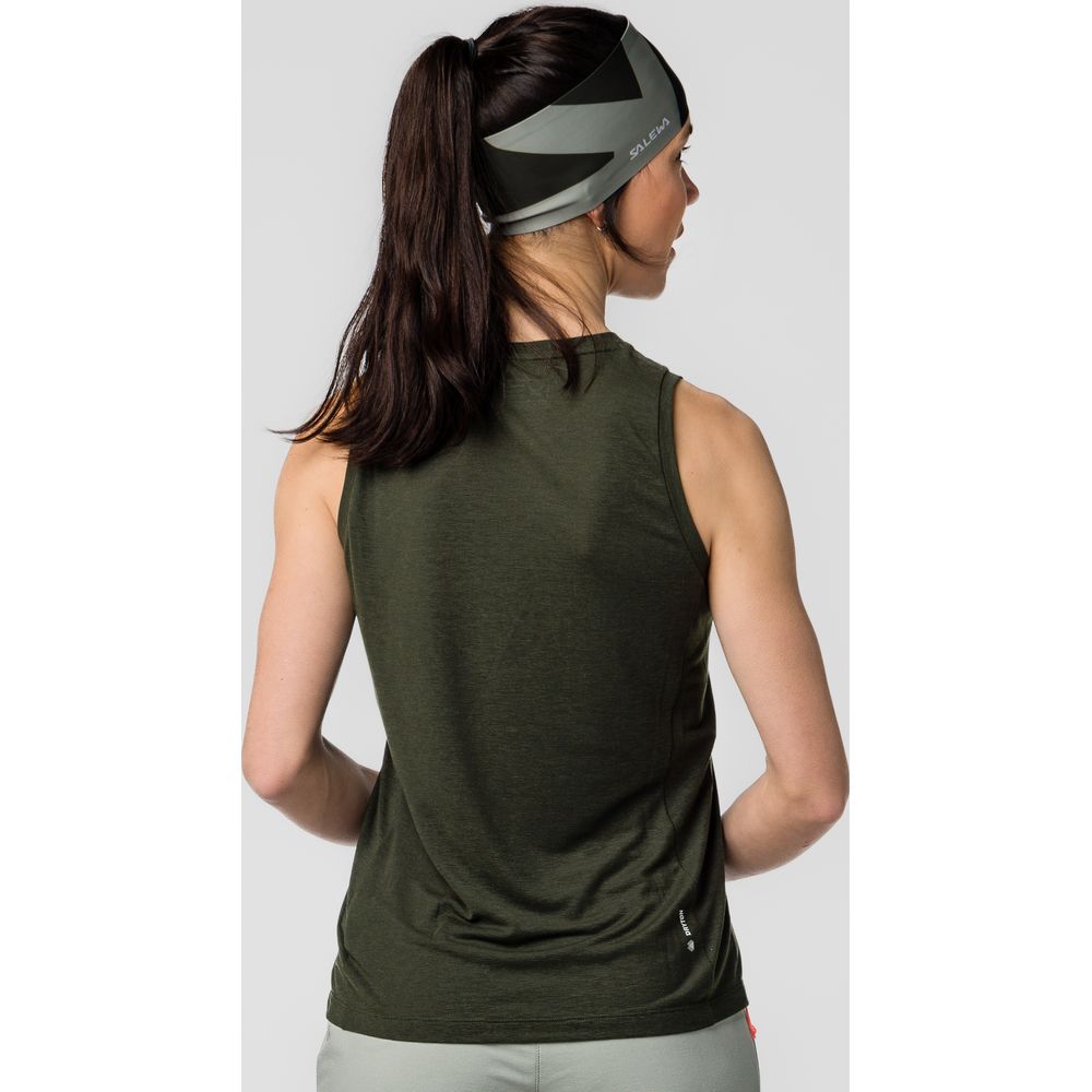 Salewa Puez Dry Damen Tank-Shirt dark-olive Produktbild 4