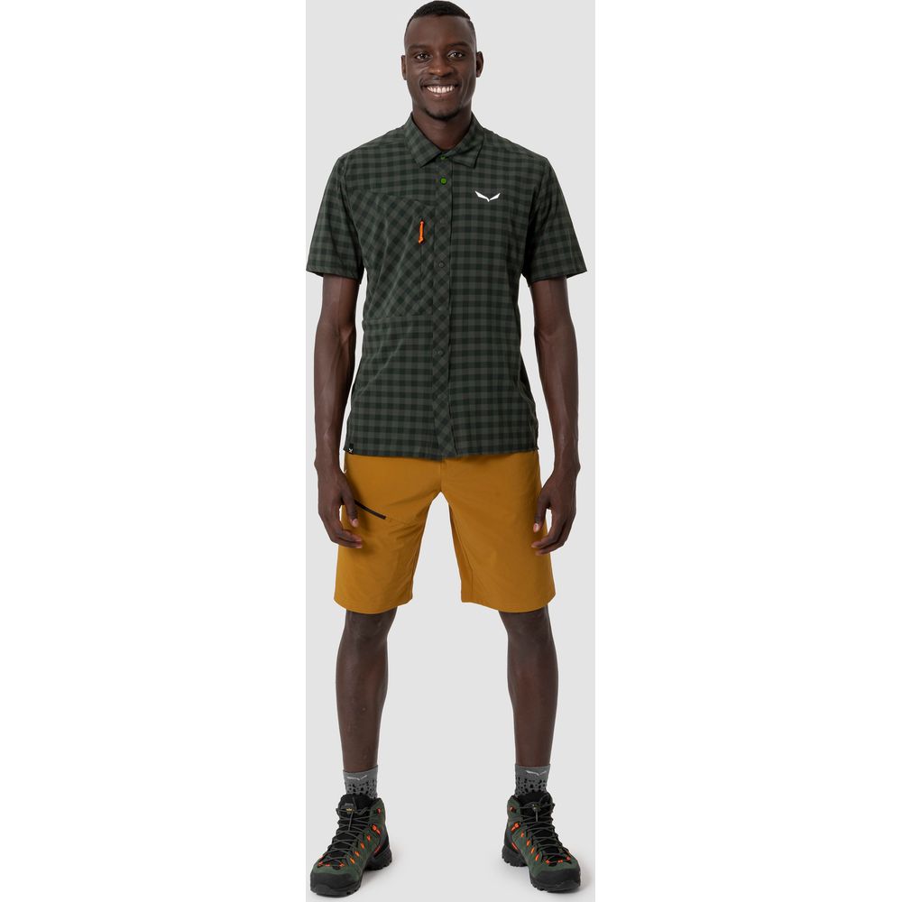 Salewa Puez Dry S/s Shirt Herren Kurzarm Hemd dark olive Produktbild 3