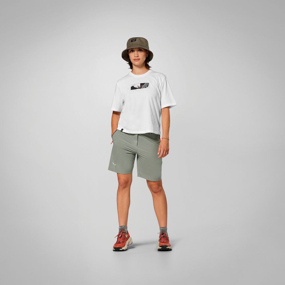 Salewa Puez Talvena DST Damen Trekking-Short faded-green Produktbild 2