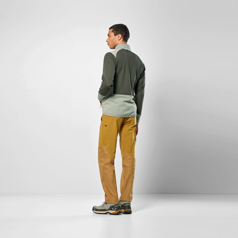 Salewa Puez Waffle Hyb PL Herren Fleecejacke dark olive Produktbild 6