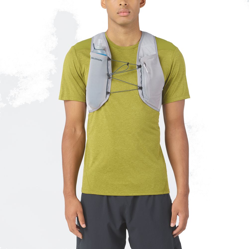 Salomon Hydra Access 4 One Flask Alloy/gray Viol Laufrucksack alloy-gray-violet-spellbound Produktbild 1