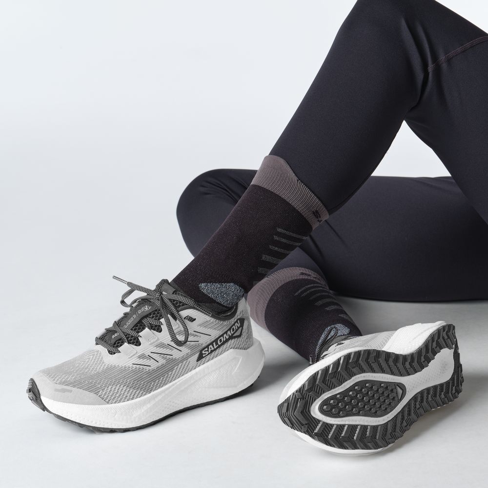 Salomon Shoe Aero Blaze 3 Grvl Herren Gravel-Laufschuh lunar rock white black Produktbild 5