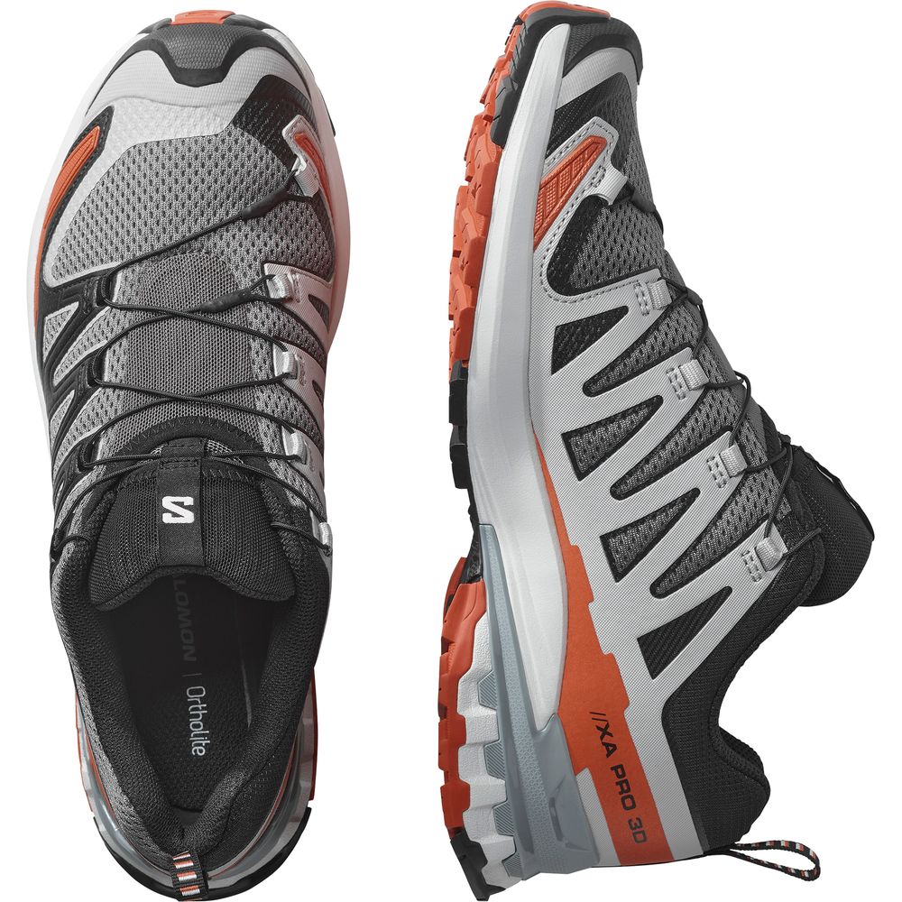 Salomon Shoe XA Pro 3D V9 Herren Trailrunningschuh castlerock black burnt ochre Produktbild 5