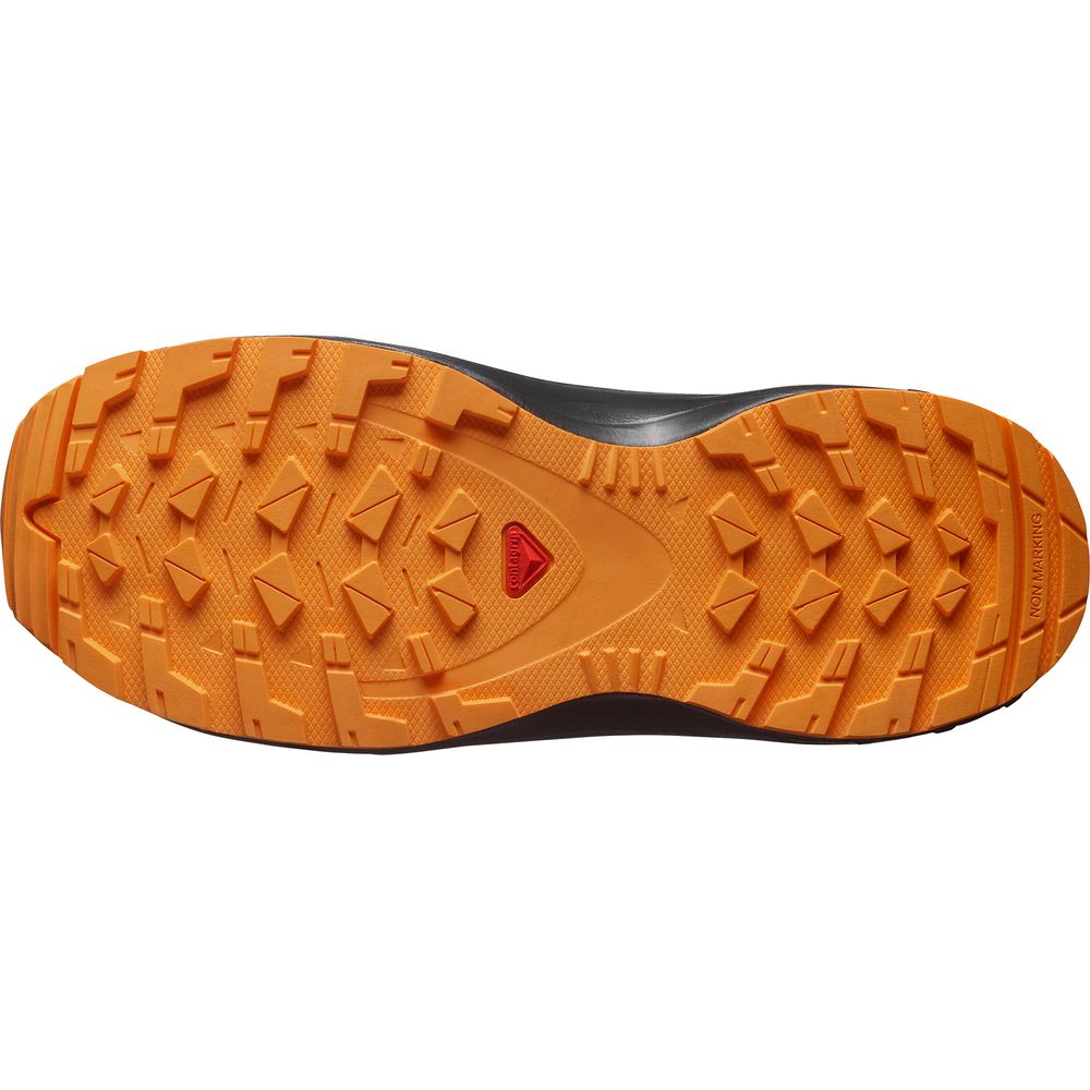 Salomon Shoe XA Pro V8 Waterproof J Kinder Wanderschuh grisaille dark blue turmeric Produktbild 2