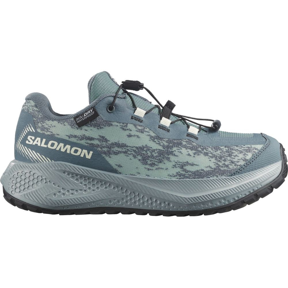 Salomon Shoes Aero Grvl Wp J Kinder Wanderschuh stormy weather/lichen/clearly aqua Produktbild 0