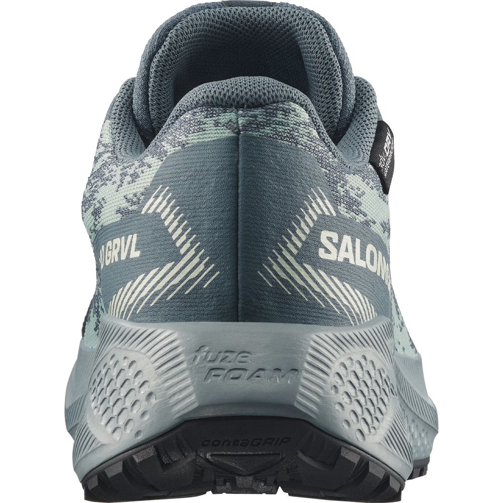 Salomon Shoes Aero Grvl Wp J Kinder Wanderschuh stormy weather/lichen/clearly aqua Produktbild 2