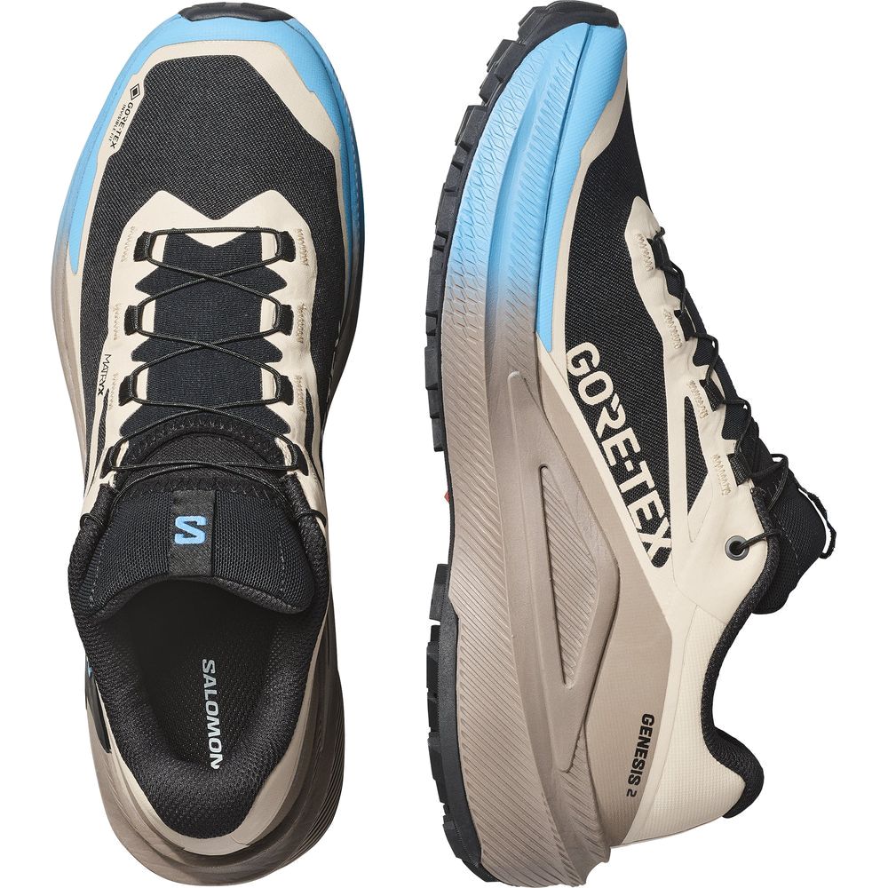 Salomon Shoes Genesis 2 GTX Herren Trailrunningschuh Oxford/walnut/niagar oxford-tan-walnut-niagara Produktbild 1