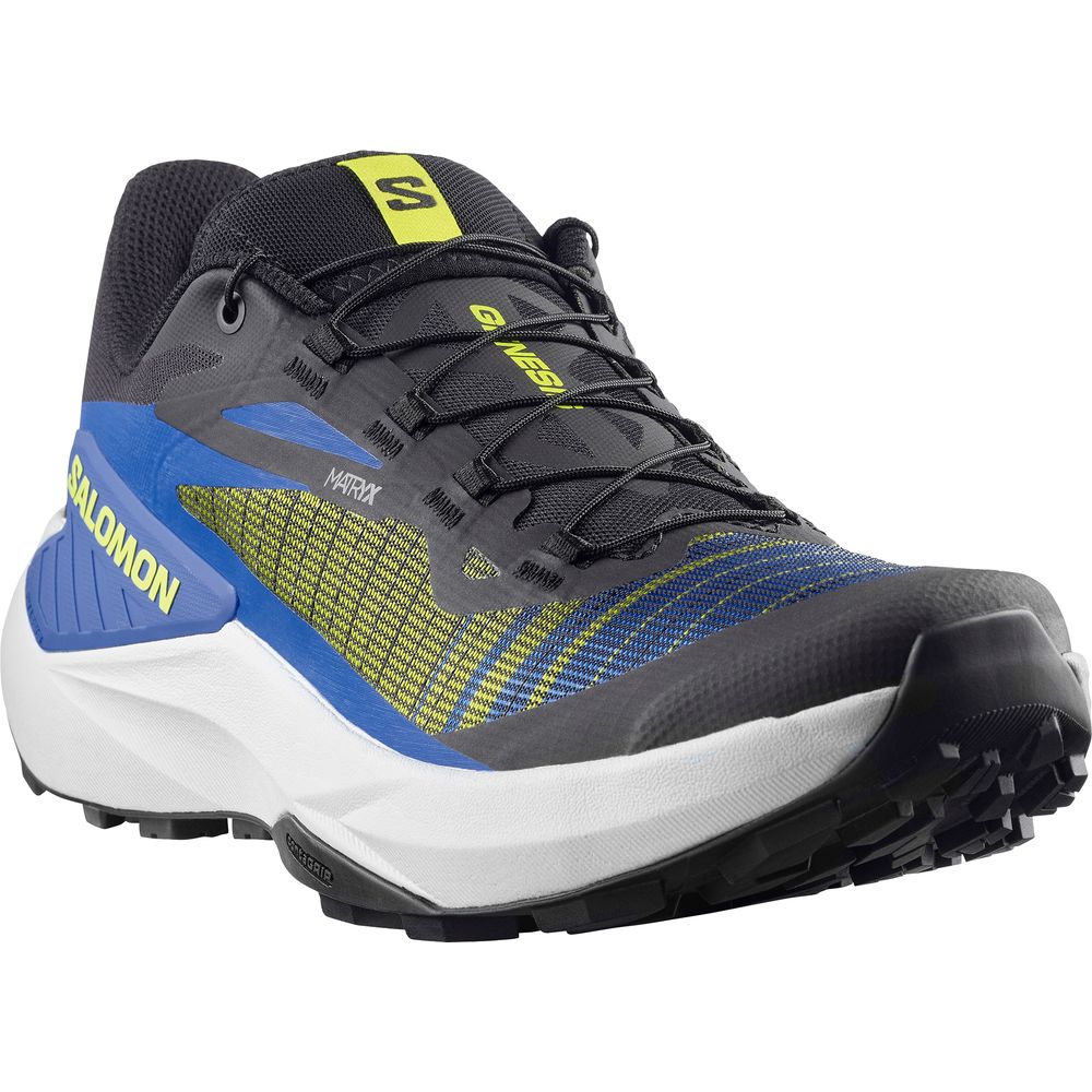 Salomon Shoes Genesis Herren Trailrunningschuh Black/acid Lime/bluing black-acid-lime-bluing Produktbild 1
