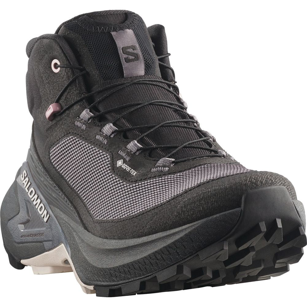 Salomon Shoes Genesis Mid GTX W Damen Wanderschuh black/dawn pink/lilac ash Produktbild 1